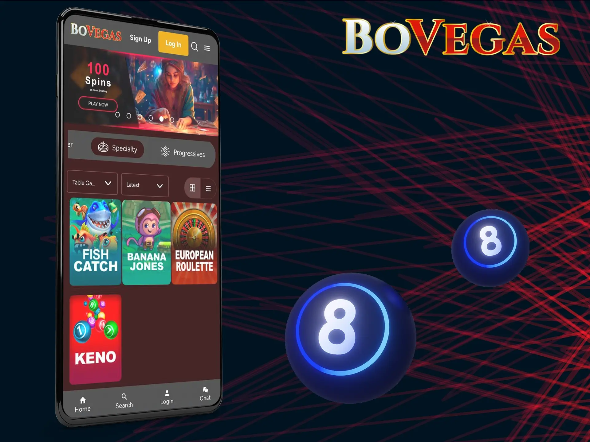 Try Instant-win games at BoVegas mobile version.