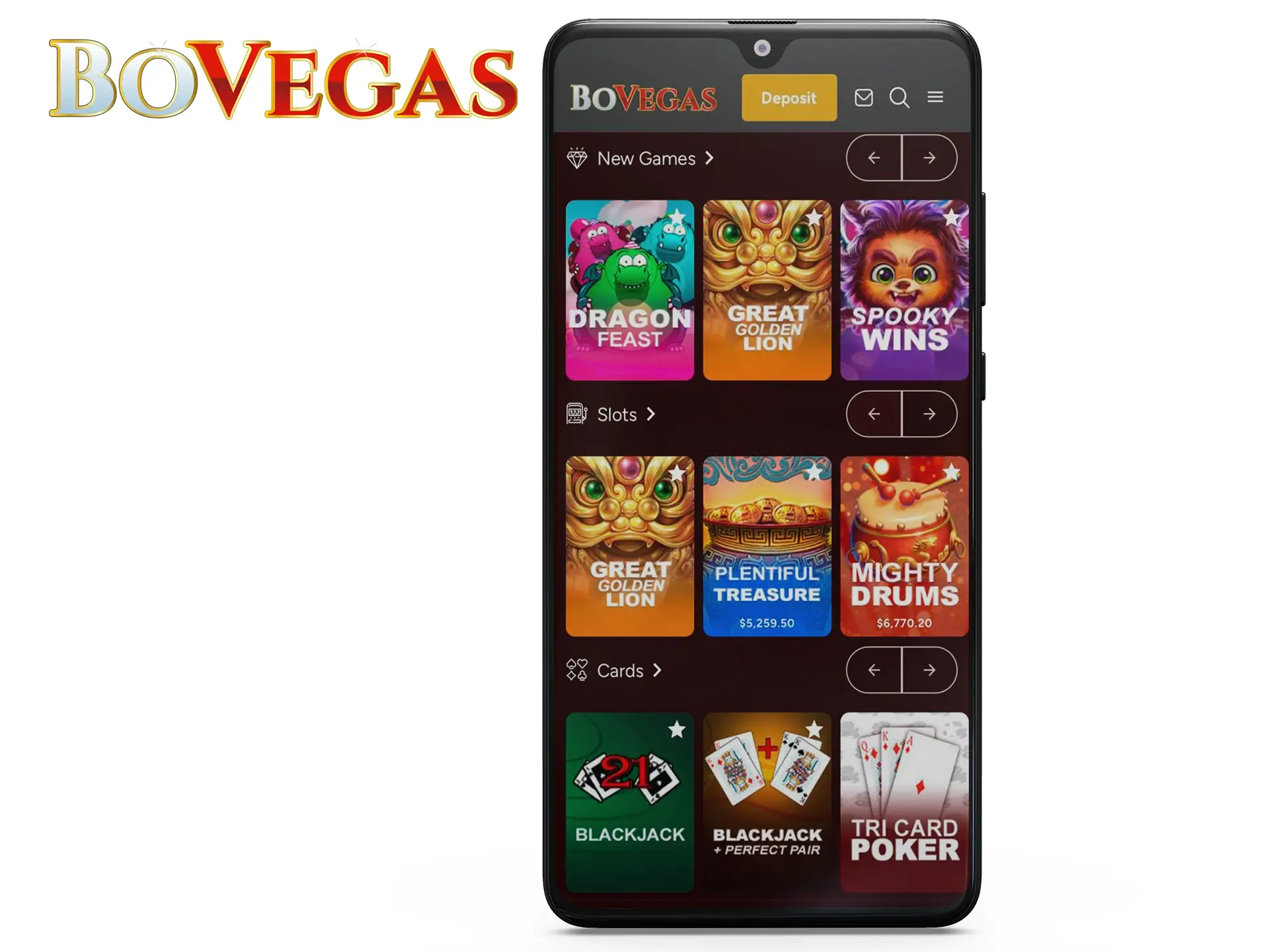 Place bets on Android devices through the mobile version of the site.