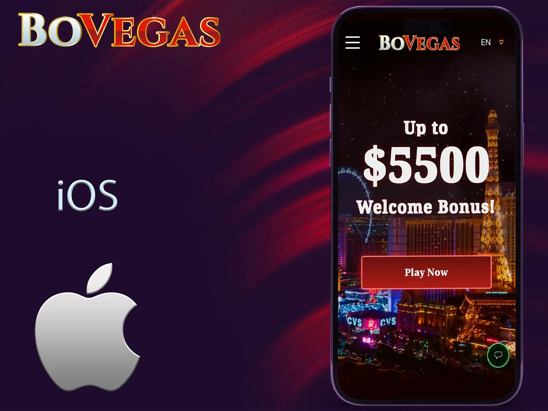 Use BoVegas mobile version on all iOS devices.