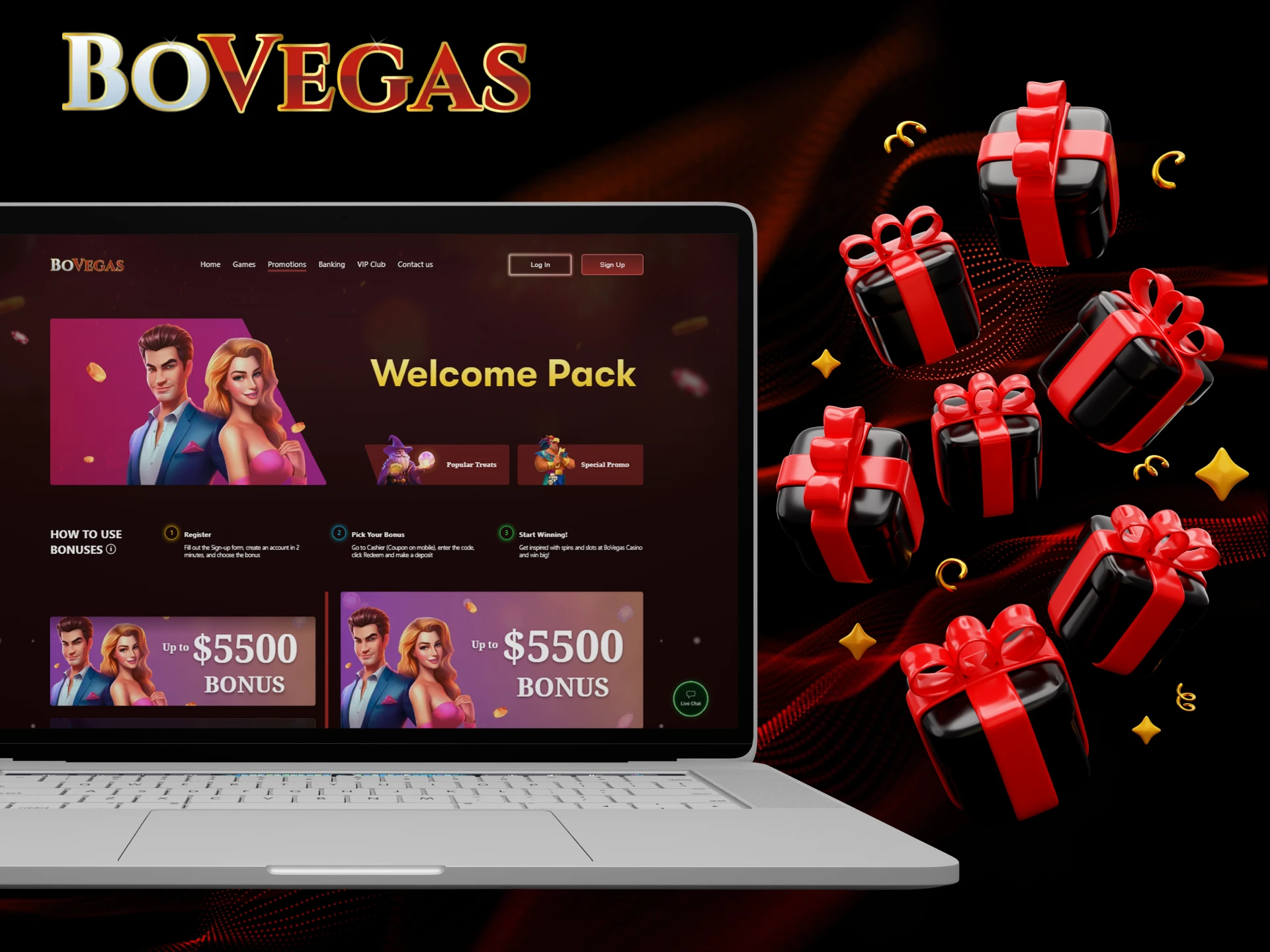 BoVegas Casino provides a lot of bonuses for new and existing players.