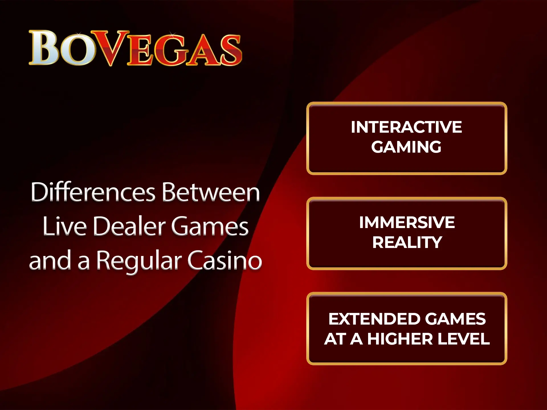 The dealer games at BoVegas Casino give you more opportunities to influence your win through experience and your understanding of the situation at the table.