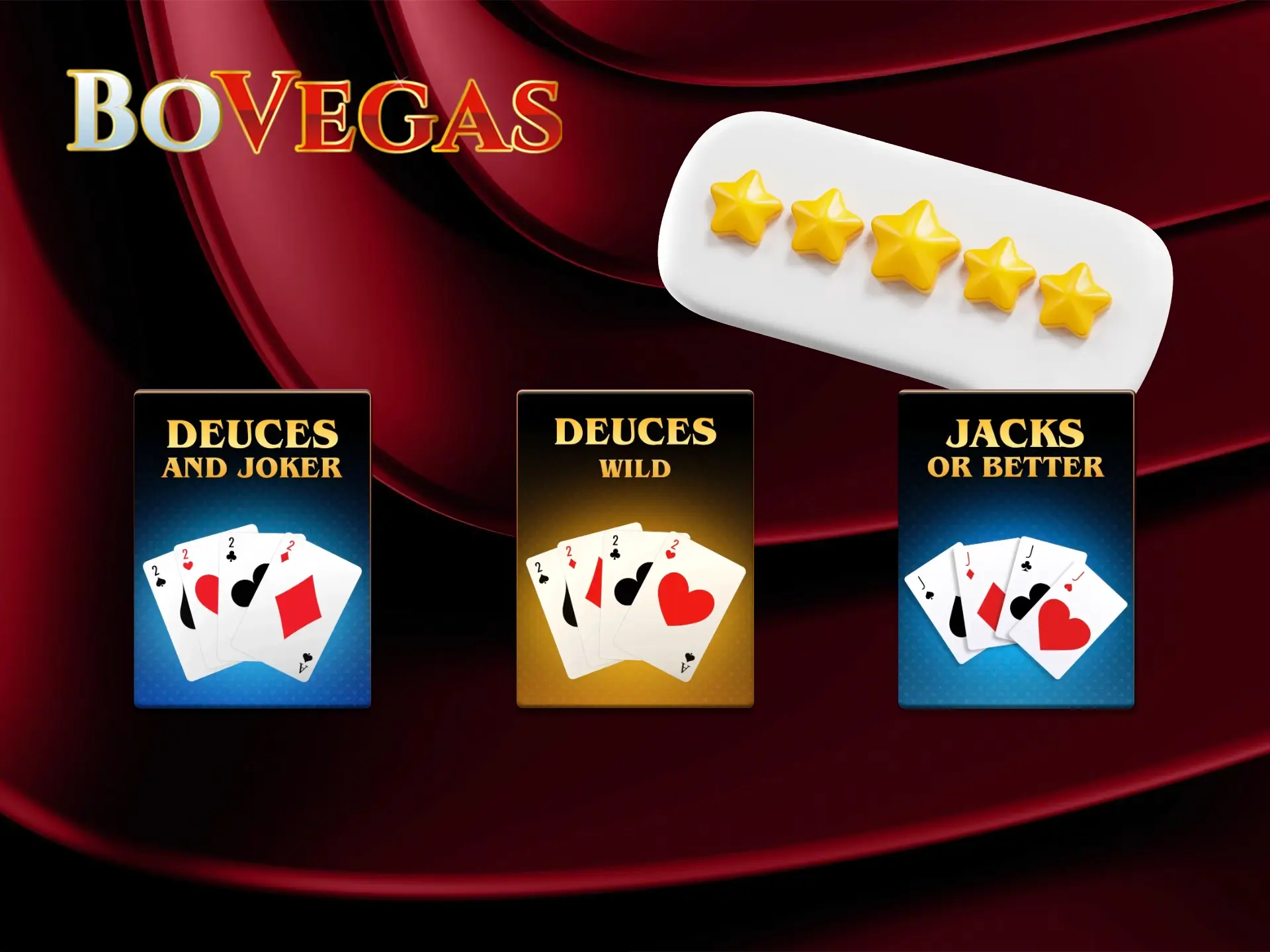 Opt for the best poker game on offer at BoVegas Casino.