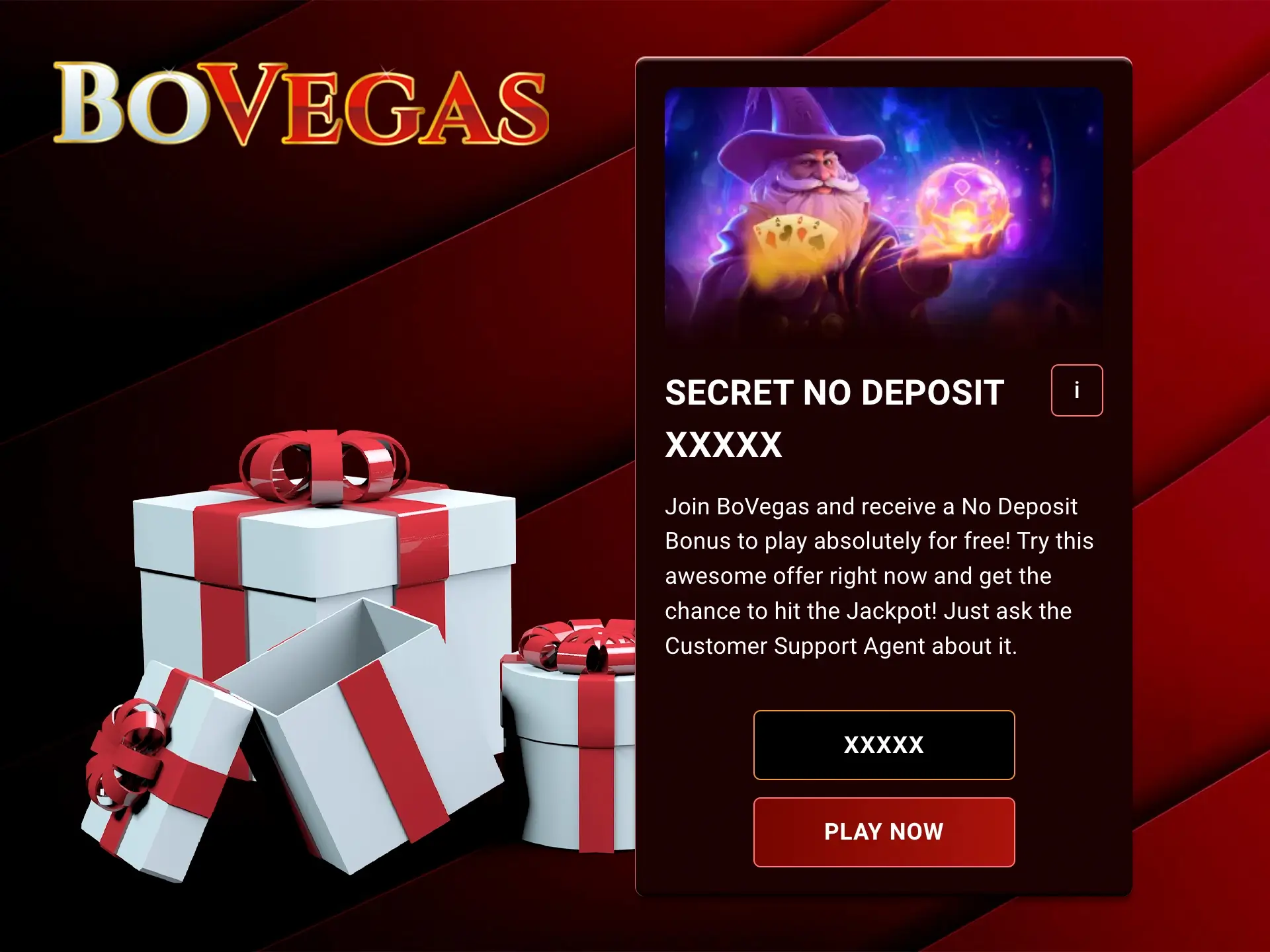 Hurry up and use the no deposit promo code to test your chances of winning at BoVegas Casino.