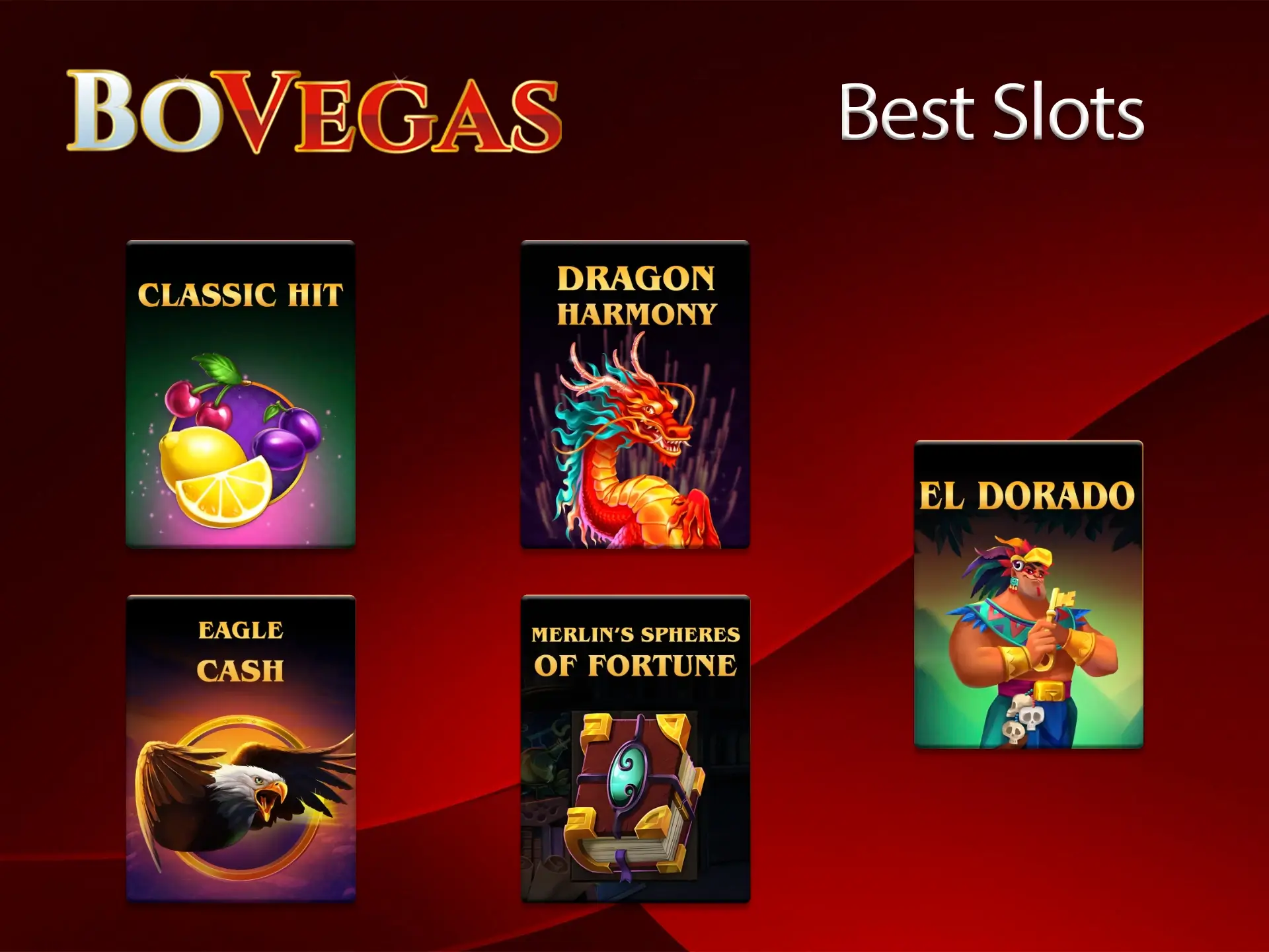 Play the best and most popular slots at BoVegas Casino.
