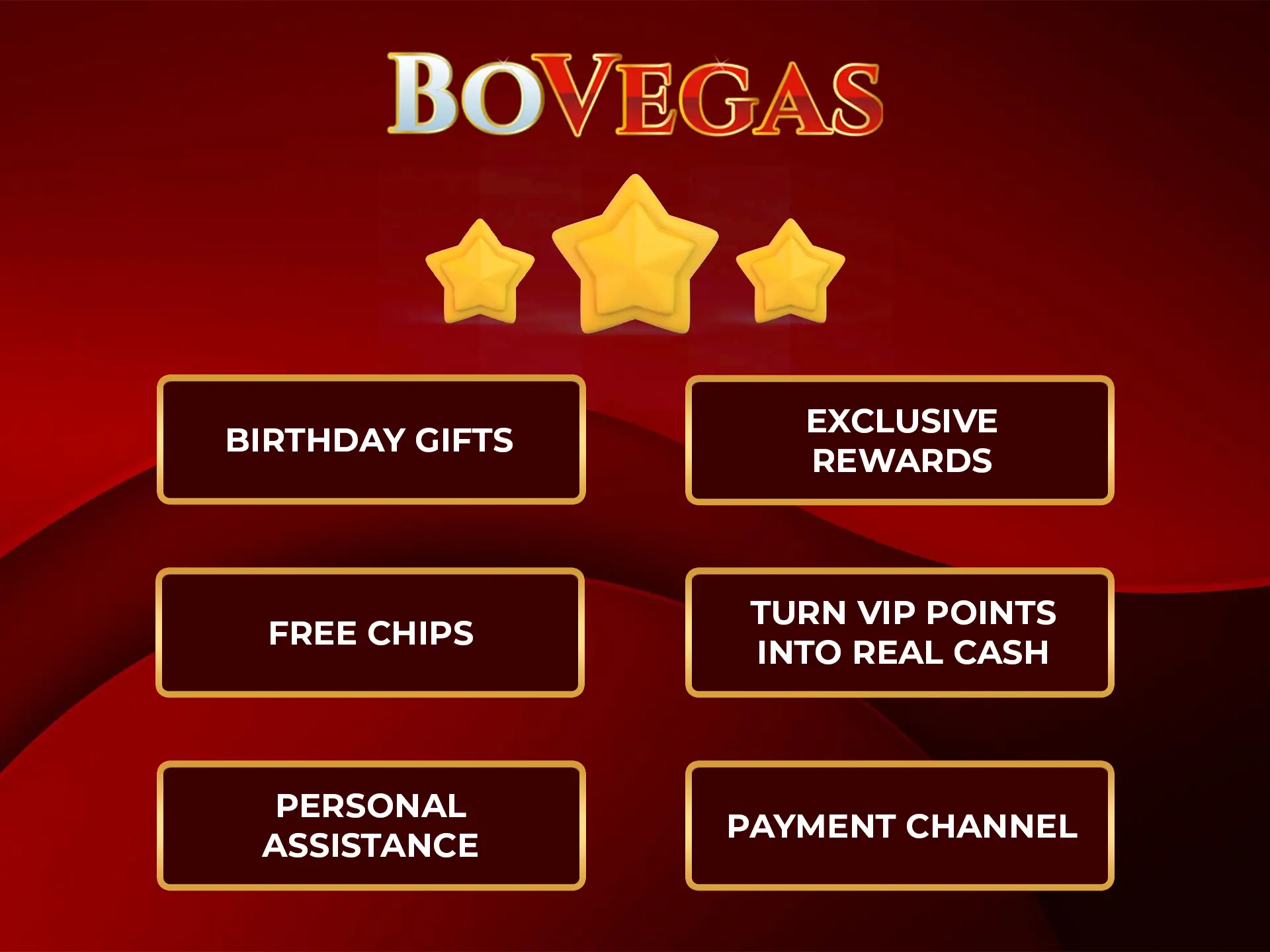 As a member of BoVegas' VIP programme you get exclusive access to the casino's personalised services and features.