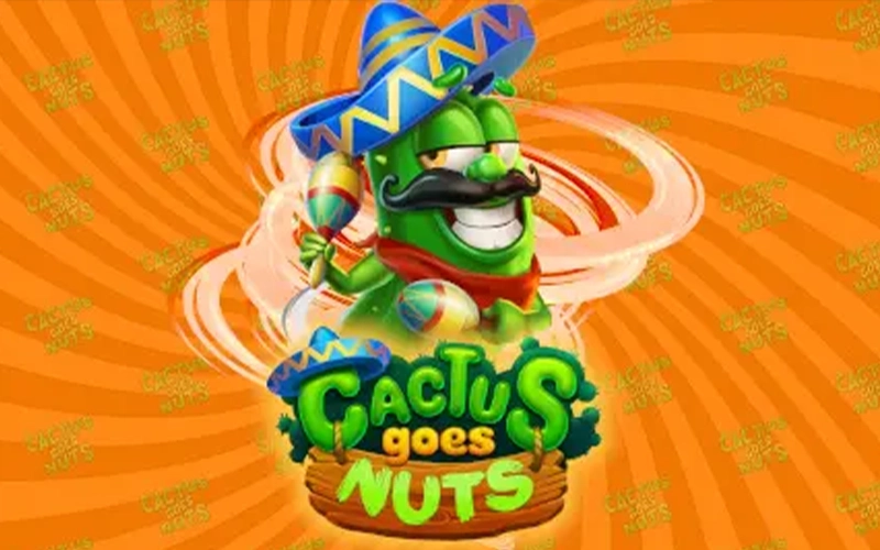 Cactus Goes Nuts is a simple slot machine that you can play on BoVegas.